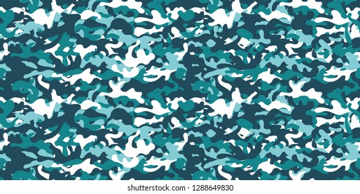 Camouflage background. Seamless pattern vector.