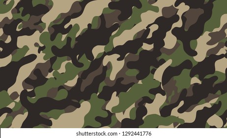 Camouflage background. Seamless pattern vector.