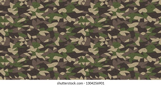 Camouflage background. Seamless pattern vector.
