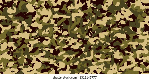Camouflage background. Seamless pattern vector.