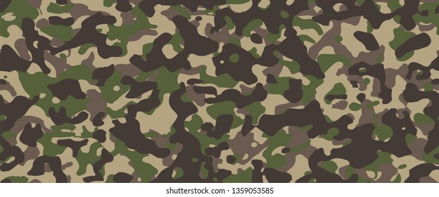 Camouflage background. Seamless pattern vector.