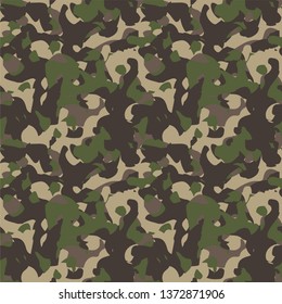 Camouflage background. Seamless pattern vector.
