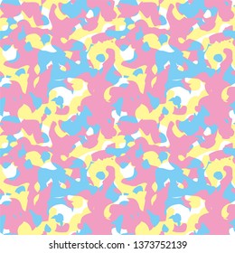 Camouflage background. Seamless pattern vector.