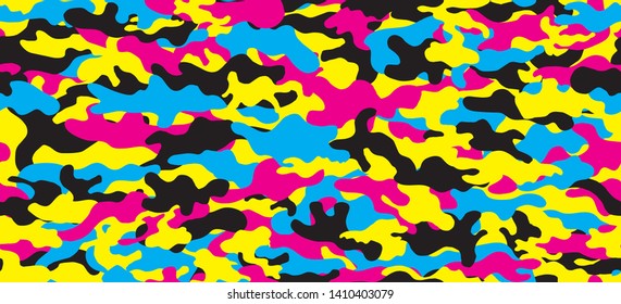 Camouflage background. Seamless pattern vector.
