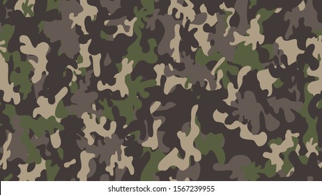 Camouflage background. Seamless pattern vector.