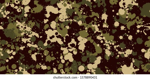 Camouflage background. Seamless pattern vector.
