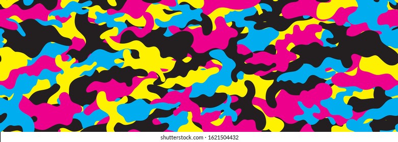 Camouflage background. Seamless pattern vector.