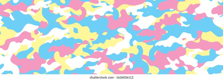 Camouflage background. Seamless pattern vector.