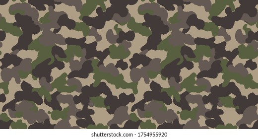 Camouflage background. Seamless pattern vector.