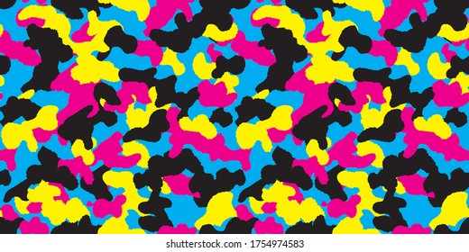 Camouflage background. Seamless pattern vector.