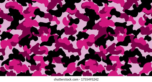 Camouflage background. Seamless pattern vector.