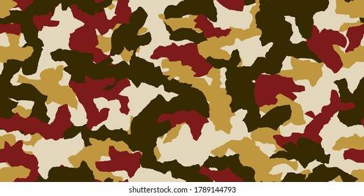 Camouflage background. Seamless pattern vector.