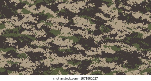 Camouflage background. Seamless pattern vector.