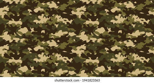 Camouflage background. Seamless pattern vector.