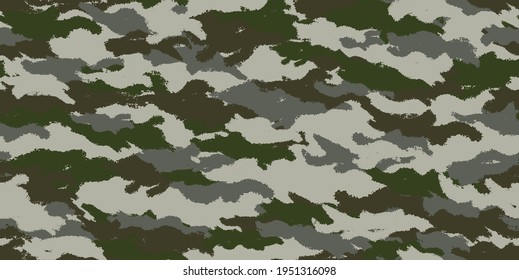 Camouflage background. Seamless pattern vector.