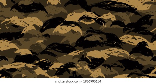 Camouflage background. Seamless pattern vector.