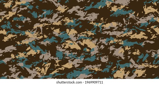 Camouflage background. Seamless pattern vector.