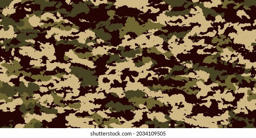 Camouflage background. Seamless pattern vector.
