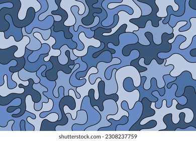 Camouflage background. Seamless pattern. Vector illustration.