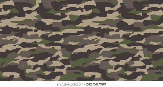 Camouflage background. Seamless pattern vector.