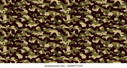 Camouflage background. Seamless pattern vector.