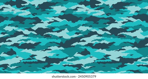 Camouflage background. Seamless pattern vector.