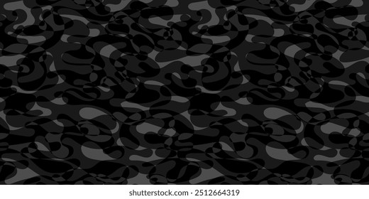 Camouflage background. Seamless pattern vector.
