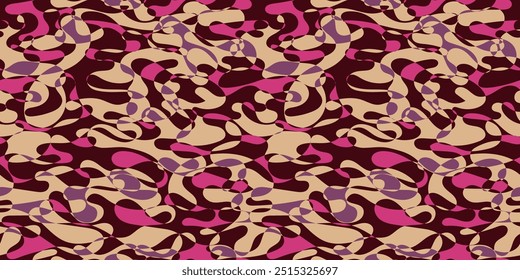 Camouflage background. Seamless pattern vector.
