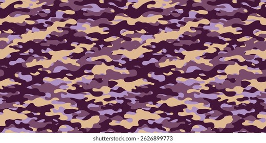 Fundo de camuflagem. Vetor de padrão contínuo.