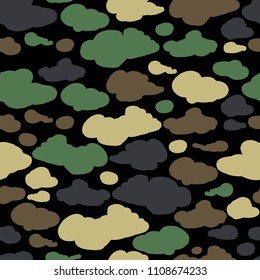 Camouflage background, seamless pattern for your design