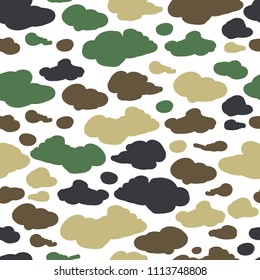 Camouflage background, seamless pattern for your design