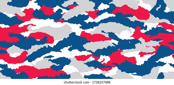 Camouflage background. Seamless pattern.Vector. 