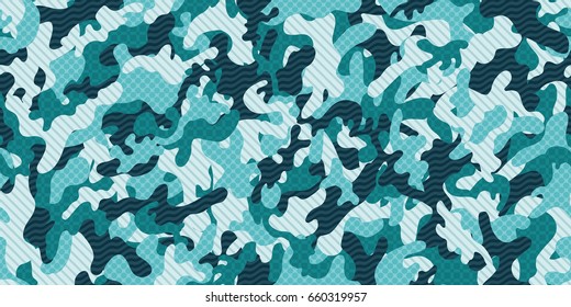 Camouflage background. Seamless pattern.Vector.