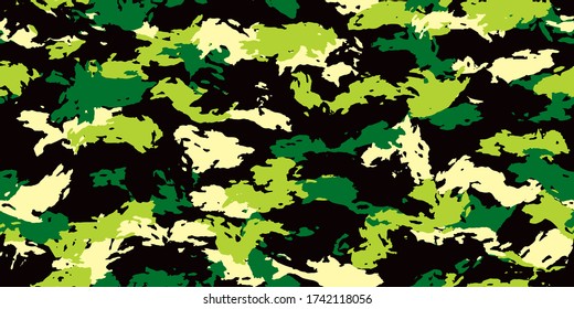 Camouflage background. Seamless pattern.Vector. Nature images.