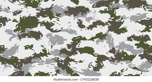 Camouflage Hintergrund. Nahtloses Muster.Vector. Naturbilder.