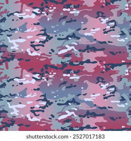 Camouflage background. Seamless Tileable Pattern. Vector illustration.