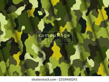 Camouflage background textile uniform vector image