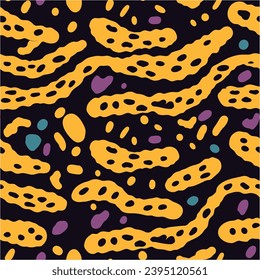 Camouflage background wallpaper. Watercolor stock illustration. Basic shapes, simple rounded, smooth forms. Vector Illustration. Seamless.