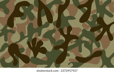 Camouflage background.Green military camo texture pattern.