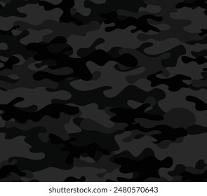 
camouflage black pattern vector texture repeat background seamless urban night print