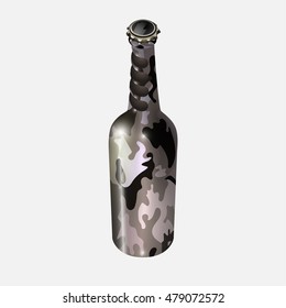 camouflage bottle 