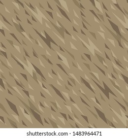 Camouflage Brown Triangles Seamless Pattern
