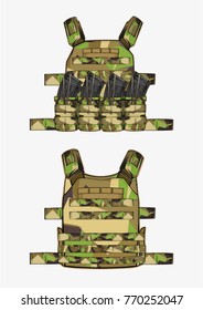 Camouflage bulletproof vest