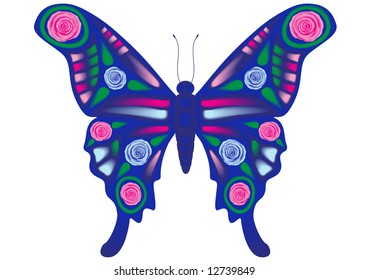 Camouflage Butterfly Stock Vector (Royalty Free) 12739849 | Shutterstock