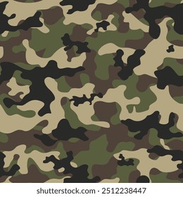 
camouflage classic fashion pattern, seamless urban design, stylish background