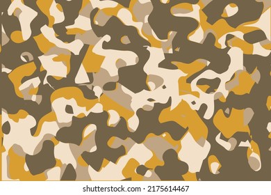 Camouflage color. Seamless pattern. Colorful camo vector ornament. Color splash abstract cartoon background. Banner design element. Vector design illustration.