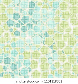 Camouflage consisting of pentagons. Seamless texture. Chaotic paints. A grid consisting of abstract shapes.