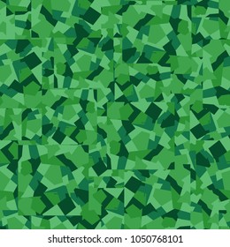 Camouflage consisting of right squares broken into color fragments and chaotically located. Pattern of a new type.
