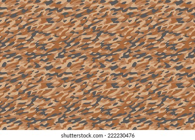Camouflage Desert Brown Background - Desert brown military camouflage textile pattern. All sides fit perfectly seamless together.