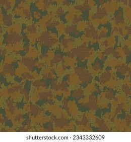 Camouflage Wüste Brown Camouflage Nahtlose Muster. Black Seamless Monochrome Vector Wrapping. Beige wiederholt kreative Vektorgrafik. Khaki wiederholte einen grafischen Hintergrund des Krieges. Gämse